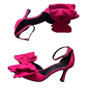 A NEW DAY Grace Bow Pumps Memory Foam Red